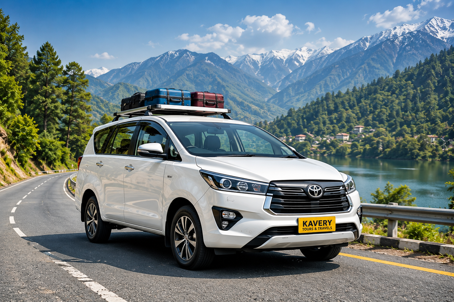 Private tour SUV on mountain road